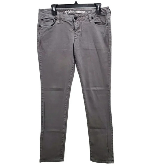 Pacsun | Bullhead Women's Hermosa Super Skinny Gray Denim Jeans Junior's Size 11 - Picture 1 of 5